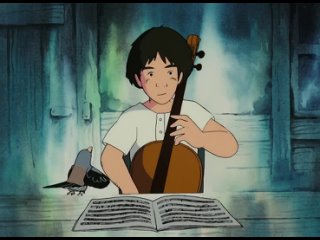 cellist goshu (1982) - anime, cartoon, fantasy, music. isao takahata